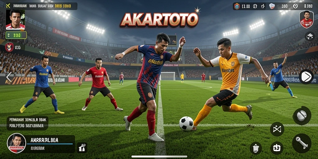 Tampilan gameplay seru dan menarik dari AKARTOTO.
