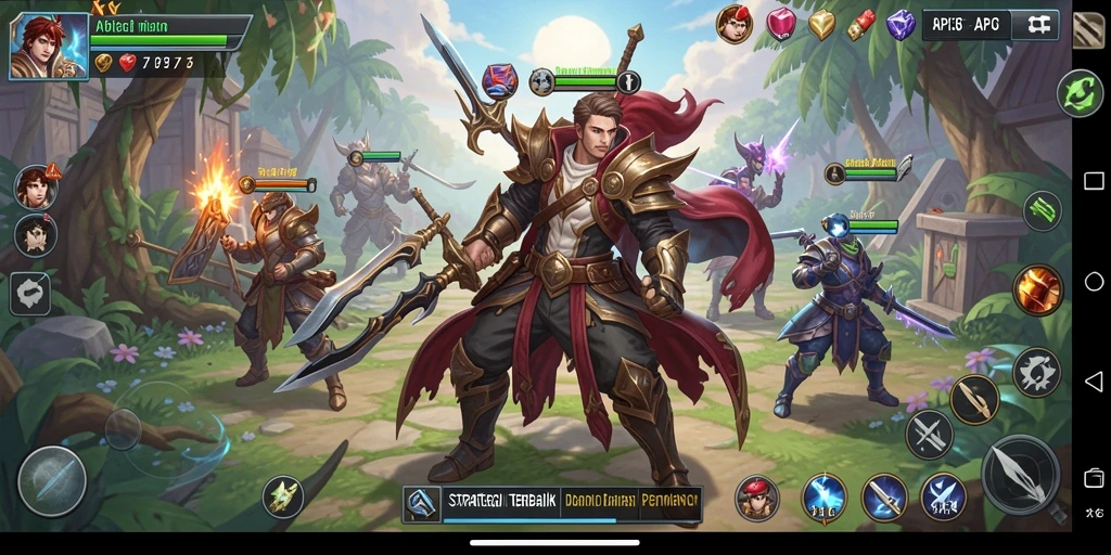 Tampilan seru gameplay strategi dalam API36 dengan pertempuran epik.
