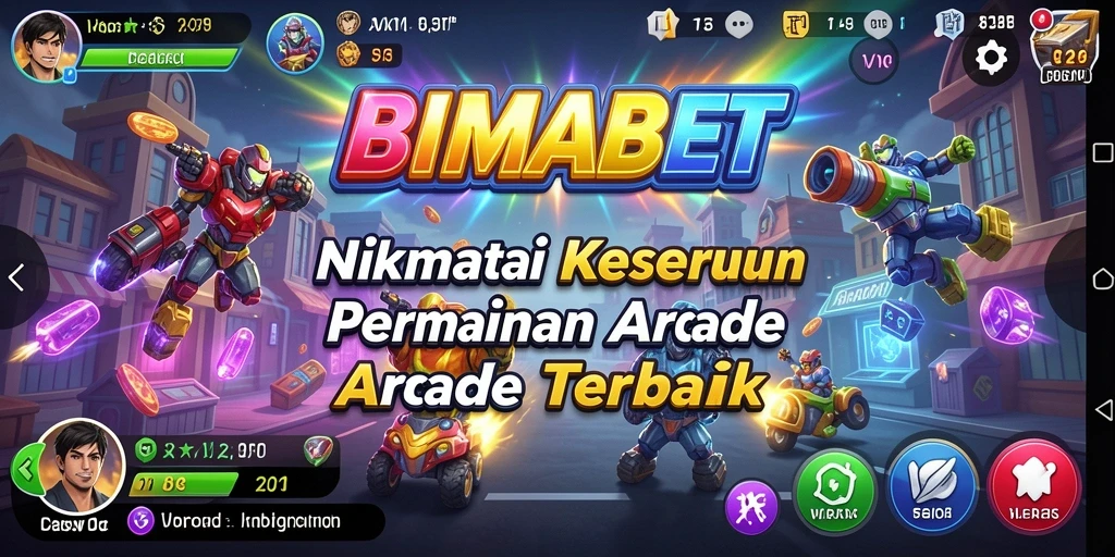 Screenshot gameplay BIMABET yang seru dalam mode Arcade.