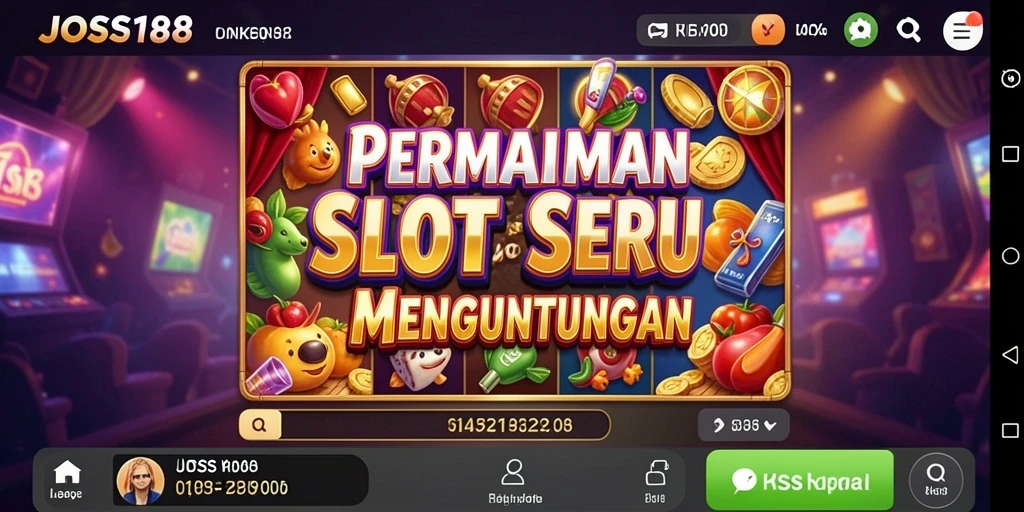 Tampilan menarik Gameplay Slot JOSS188 dengan fitur bonus.