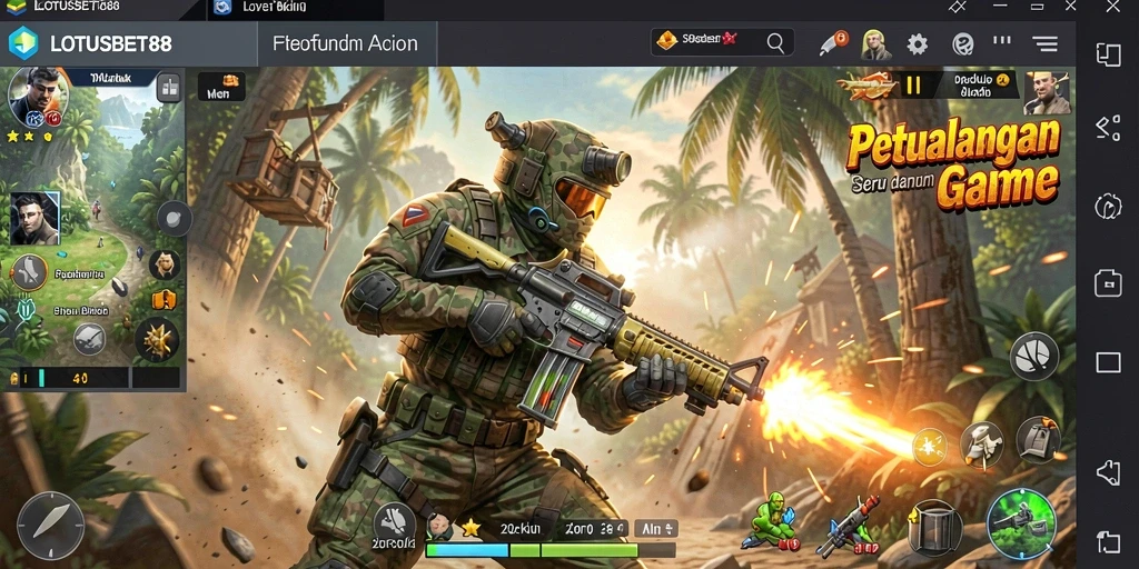 Tampilan gameplay seru dari LOTUSBET88 dengan aksi mendebarkan.
