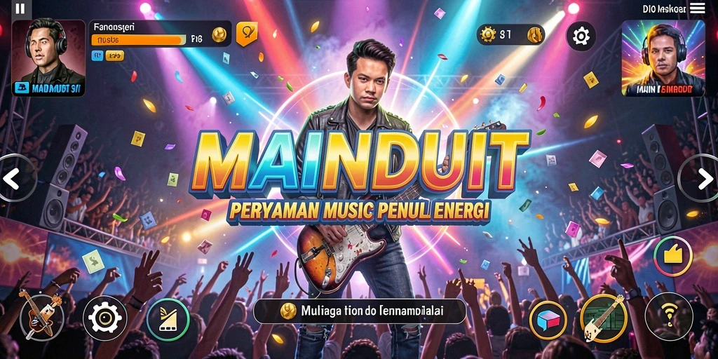 Tampilan gameplay MAINDUIT yang menyenangkan dan interaktif.