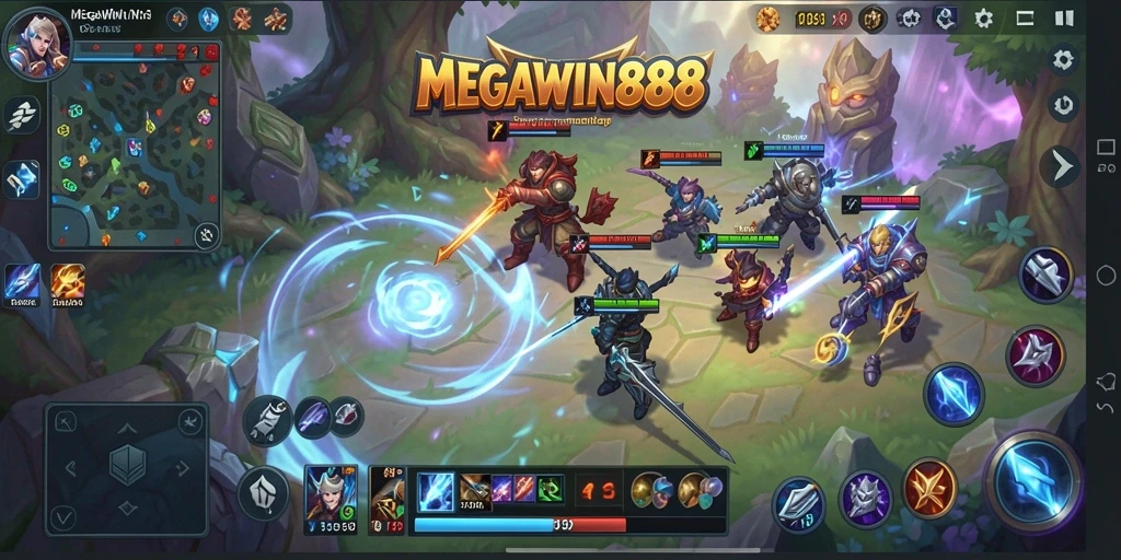 Tampilan menarik dari gameplay seru MEGAWIN888.