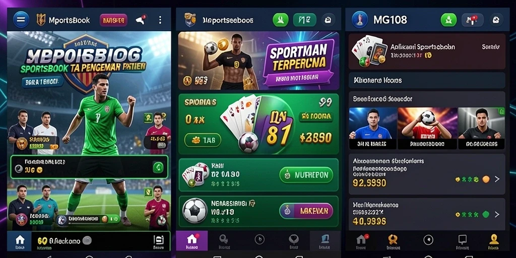 Screenshot gameplay Sportsbook MG108 yang menarik dan interaktif.