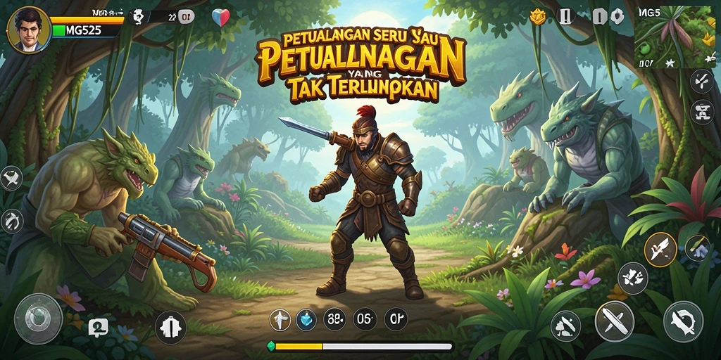 Tampilan permainan MG525 yang penuh aksi dan petualangan.