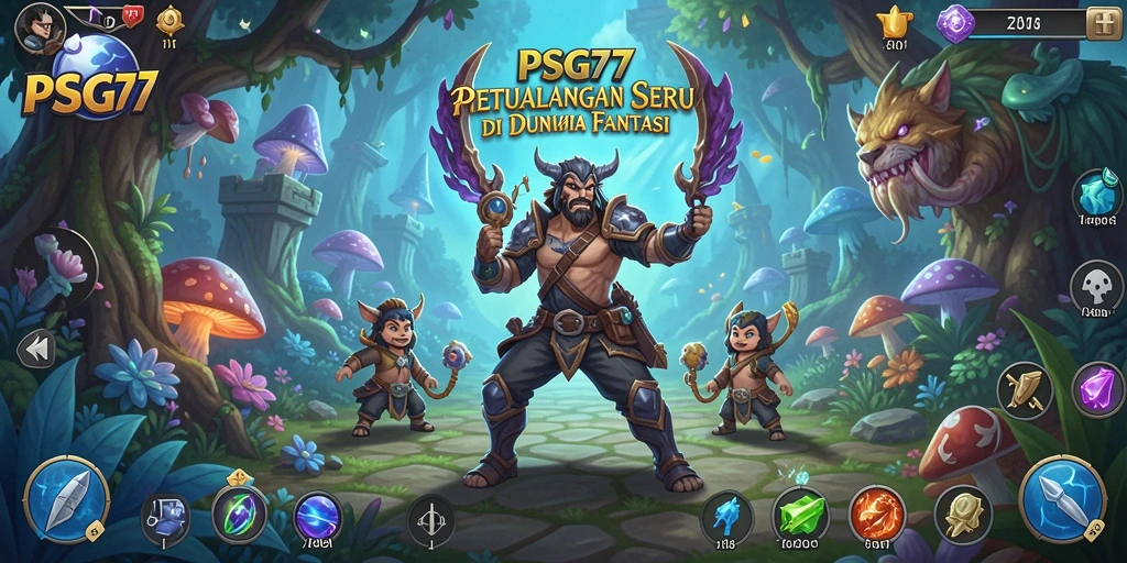 Tampilan gameplay seru dalam petualangan fantastis PSG77.