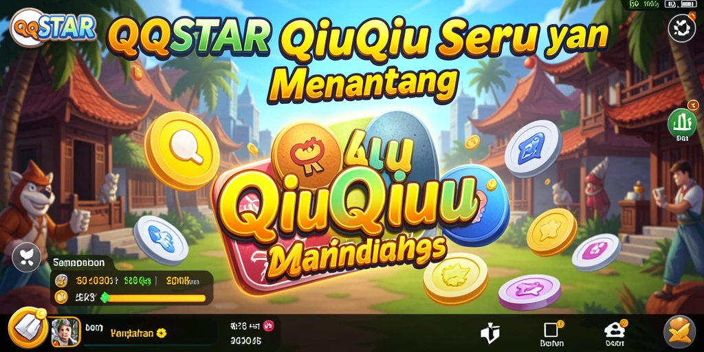 Tampilan gameplay QiuQiu yang mendebarkan di QQSTAR.