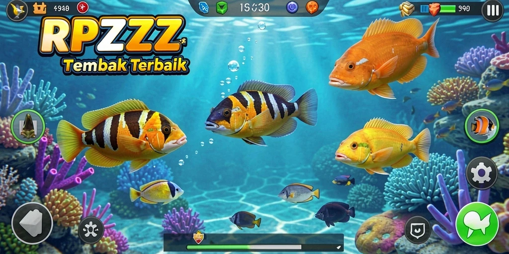 Screenshot RPZZZ menampilkan aksi menangkap ikan yang seru.