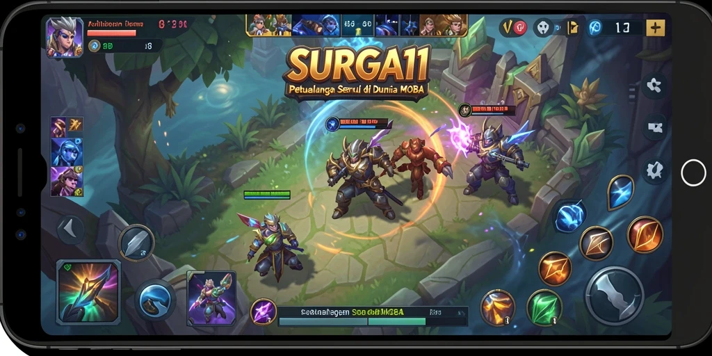 Gameplay menyenangkan dan grafis menawan dalam SURGA11.