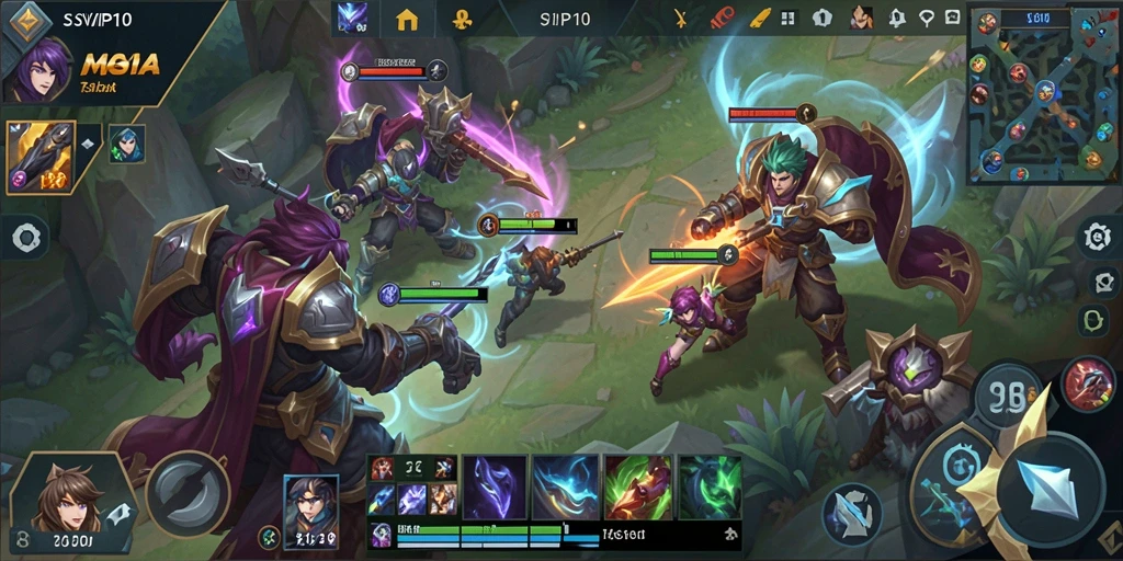 Screenshot gameplay seru di SVIP10 yang menampilkan aksi pertarungan tim.